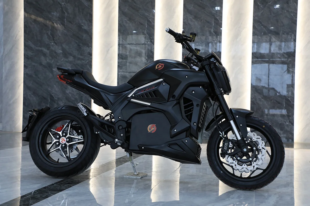 JOSE 8000w mid drive belt /chain drive rear single arms motor 150km/h Adult high speed racing electric motorcycle