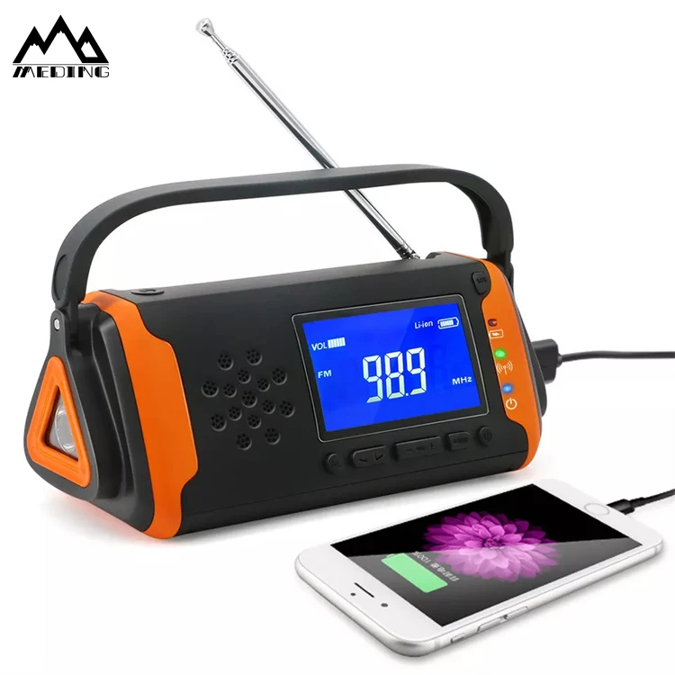MEDING USA Hot emergency crank pocket fm radio dynamo