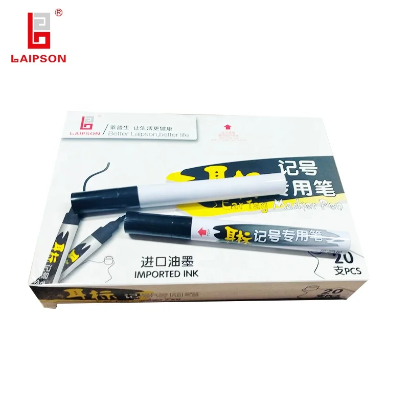 Animal ear tag marker pen with Good water resistance for livestock identification