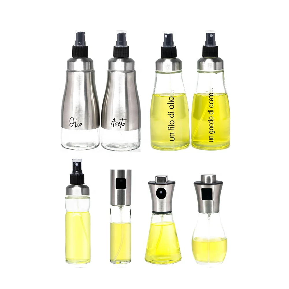 Hot Selling 2022 Cooking Oil Spray Bottle Glass Oil Dispenser For Salad BBQ Kitchen Baking