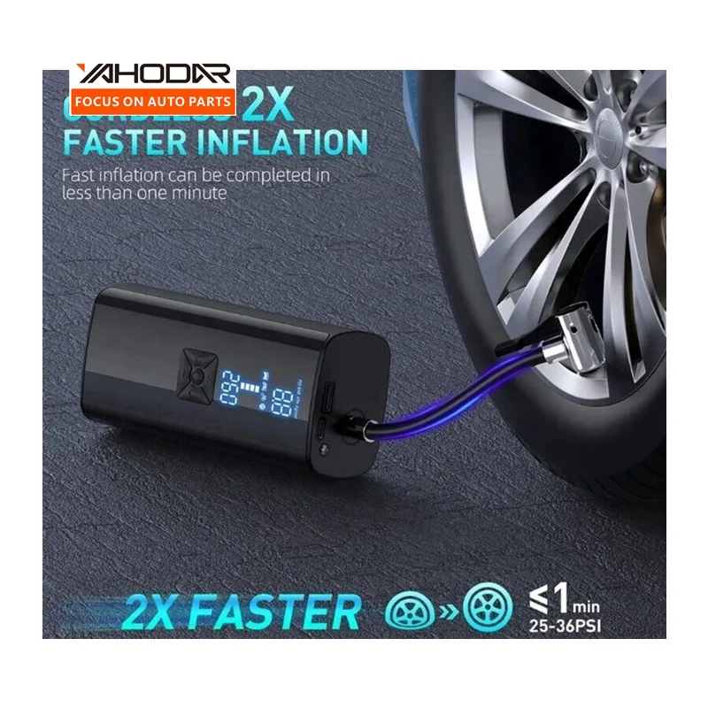 Tire Inflator Portable Air Compressor For Cars Motorcycles 150 PSI Mini Wireless Air Pump