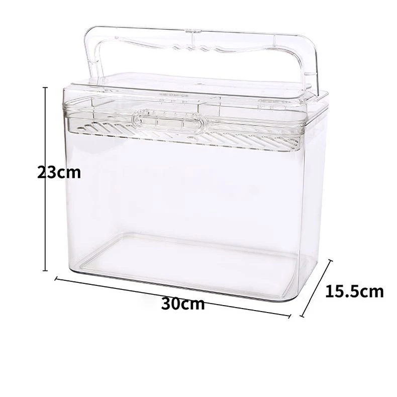 Fish small desktop self-cleaning aquarium free replacement unique plastic fish tank supplier mini lazy fish farming
