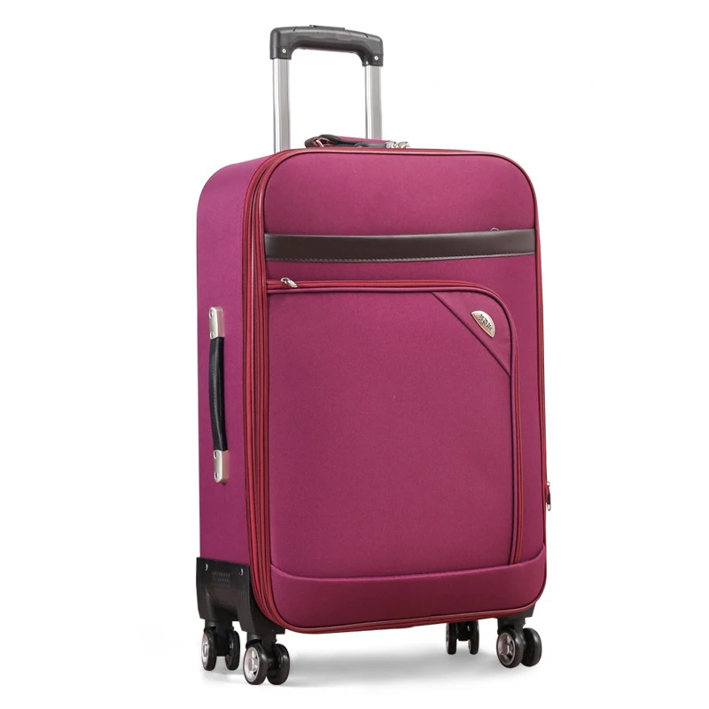 Durable Large Capacity Travel Suitcases Bag Customization Fashion Oxford Cloth High Quality Ttrolley Luggage Bag with Wheels Bag