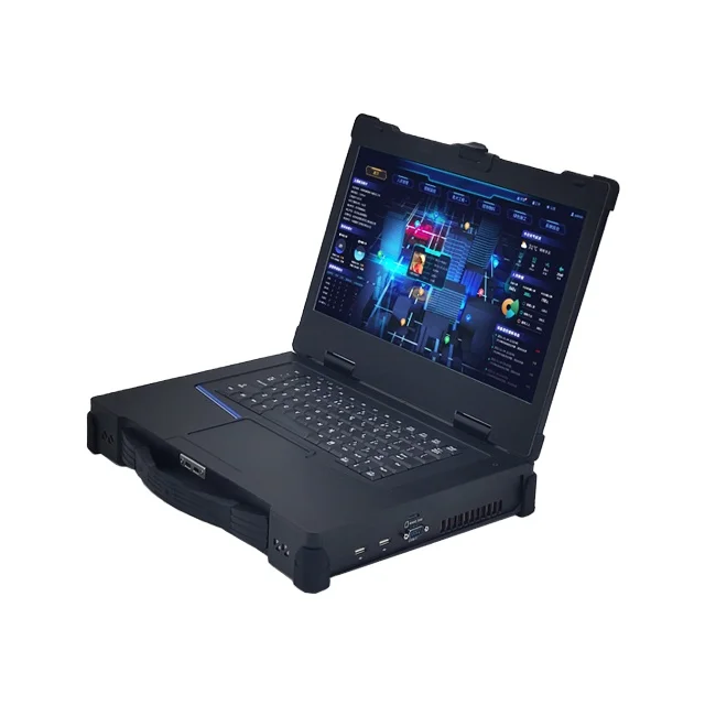 15.6 Inch Portable Industrial Rugged Laptop Computer With Expansion Slots I7-8700T High Performance Fully Rugged notebook IP65