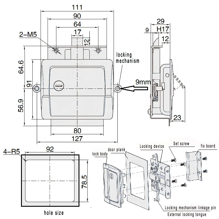 
door lock motorhomes accessories for caravan trailer lock 