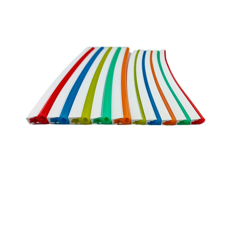 24 v 12 v Led Neon Silicone Hose Flexible Silicone Tube Transparent Soft Waterproof Led Silicone Tubing