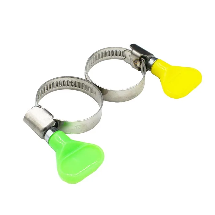 Jinwo  Easy-Turn Plastic Thumb Screw 201 304 Stainless Steel Hose clamps offer high resistance to corrosion