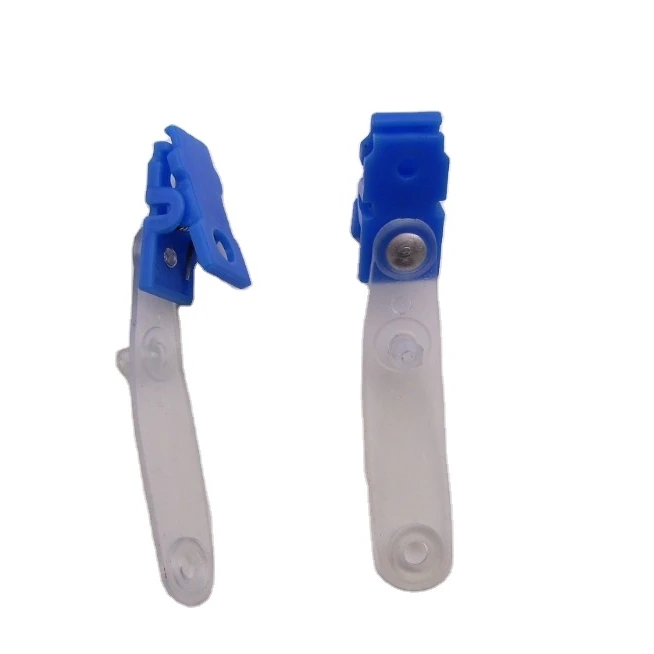 Plastic Crocodile id Badge Clips for ID Card name Badge Holders and Suspender Clip