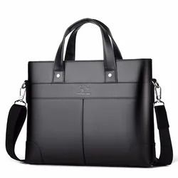 Мужская деловая износостойкая сумка через плечо из полиуретана модный дизайнерский портфель