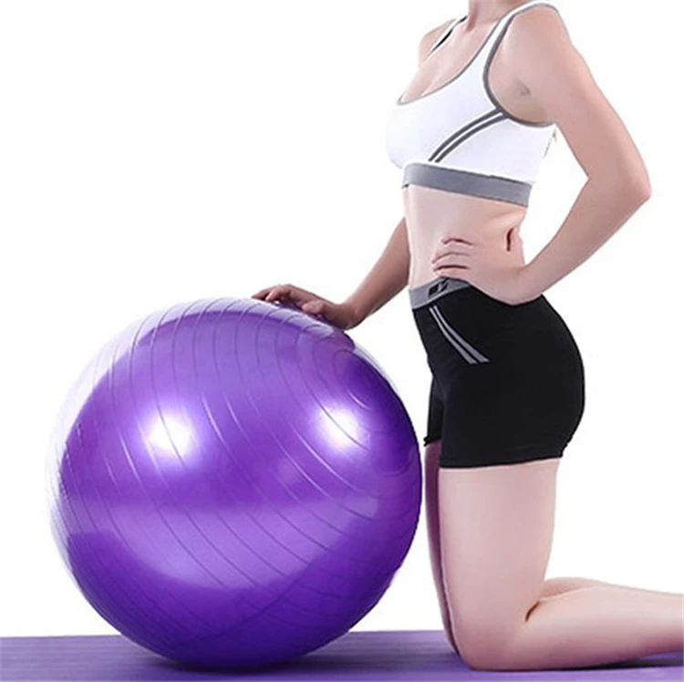 wholesale Custom logo fitness PVC yoga ball 45cm 55cm 65cm 75cm
