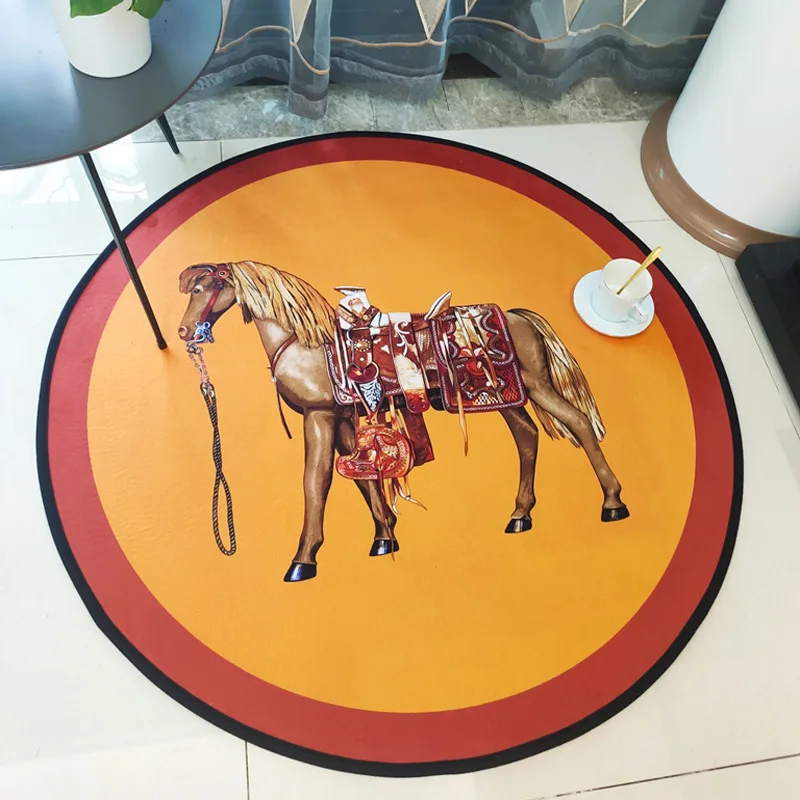 Wholesale Custom Circular Floor Carpets Round Large Area Rugs Living Room Home Coffee Table Mats