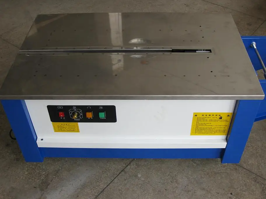 Semi automatic belt strapping machine for carton strapping