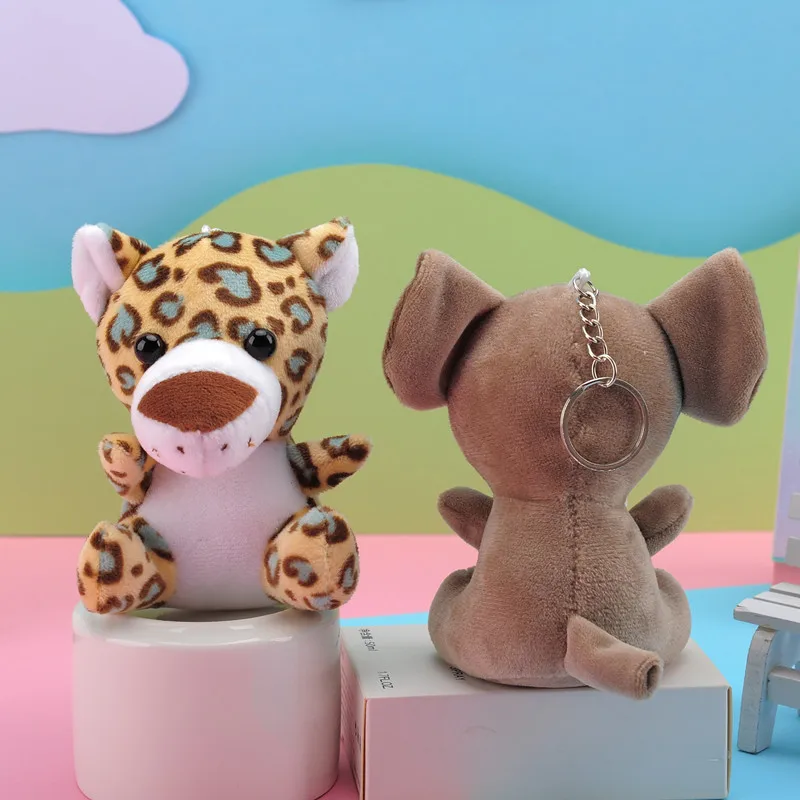 Jungle Live Animal Plush Stuffed Keychain Toy Pendant keyring