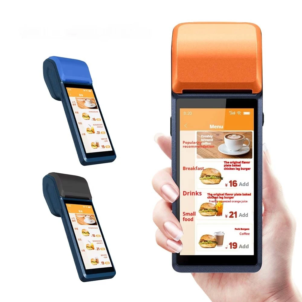 Кассовый аппарат 4 ядра WIFI NFC Android портативная Pos-машина для мобильных устройств все в одном Pos-система