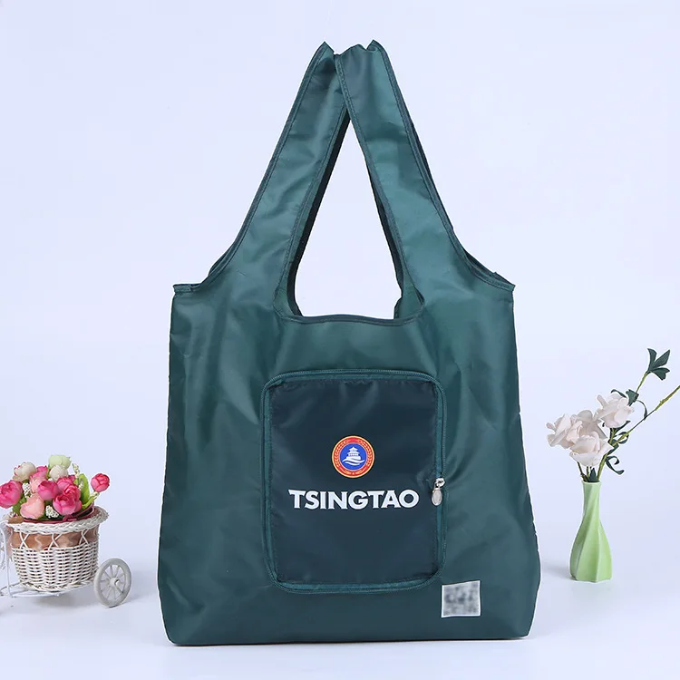 Multifunction Reusable Nylon Zipper Foldable Storage Bag Shopping Bags
