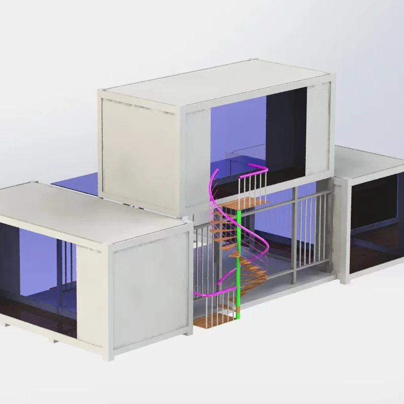 Популярный современный плоский мобильный складной контейнер/сборный дом 20 футов/40 футов безопасный и надежный для виллы/склада/магазина