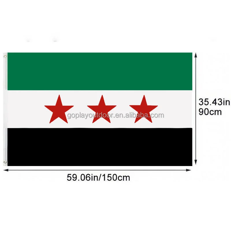 9 Х5 футов флаг Сирии старый сирийский