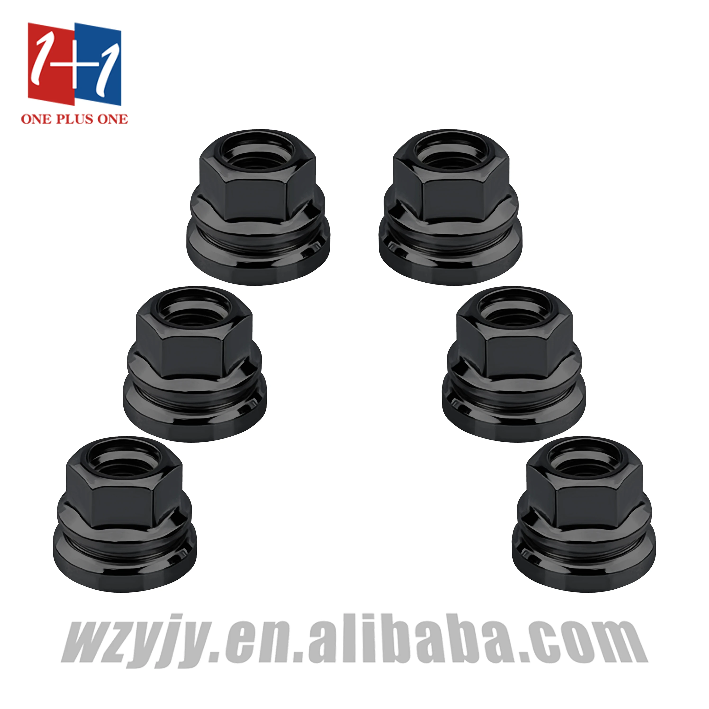 
YJY PTD10 HEX21 BLACK 23MM Chinese Manufacture 12.9 Grade Wheel Bolt and Nut for Heavy Truck Tyres 