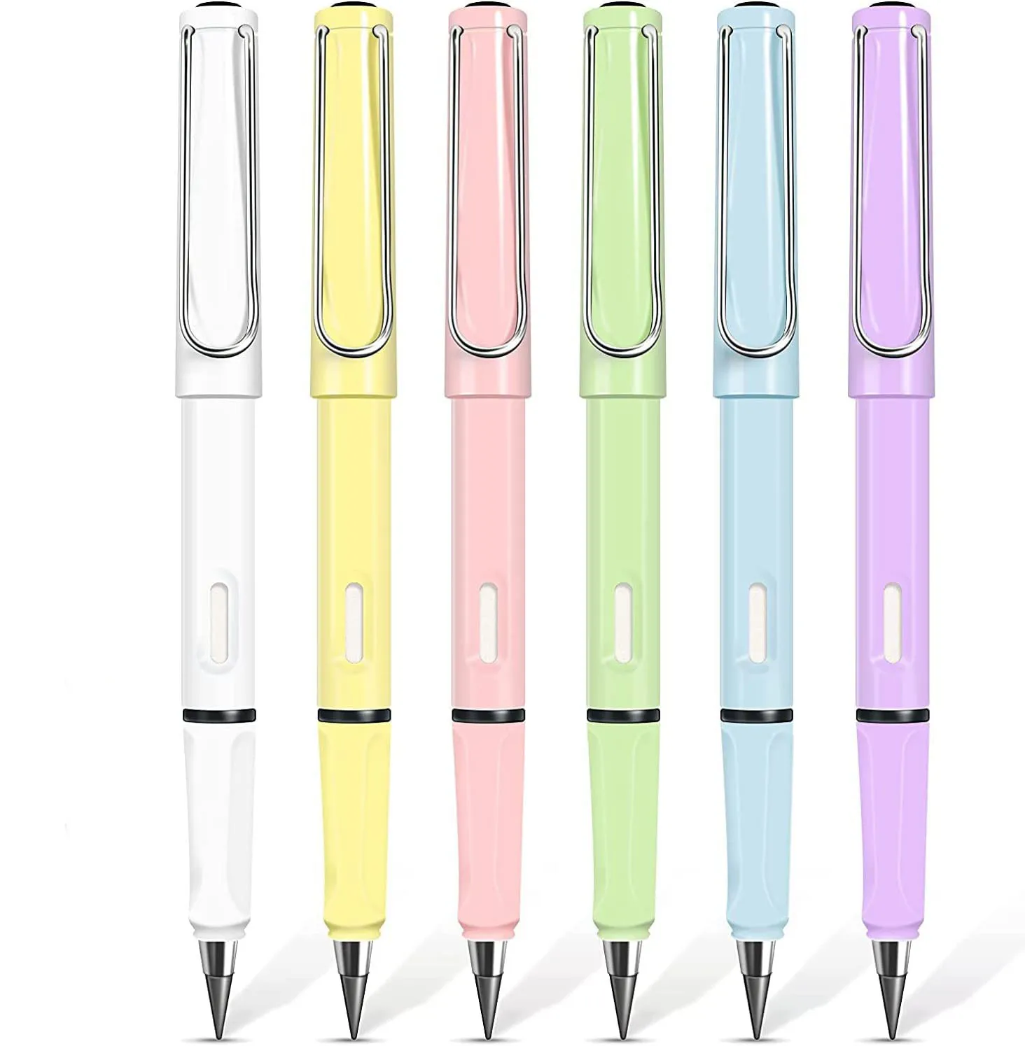 New Eternal Ink-Free Pencil Without Sharpening Replaceable Refill Drawing Writing Pencil With Eraser