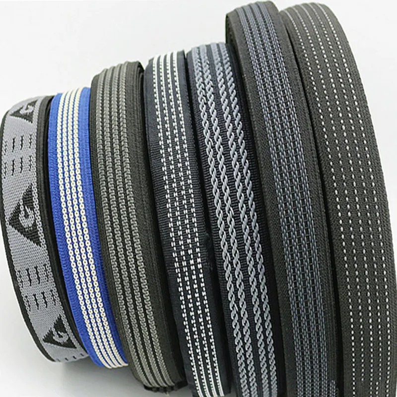 Special anti-slip clothing use stretch webbing customized strong elastic band for industrial equipments sports accessories