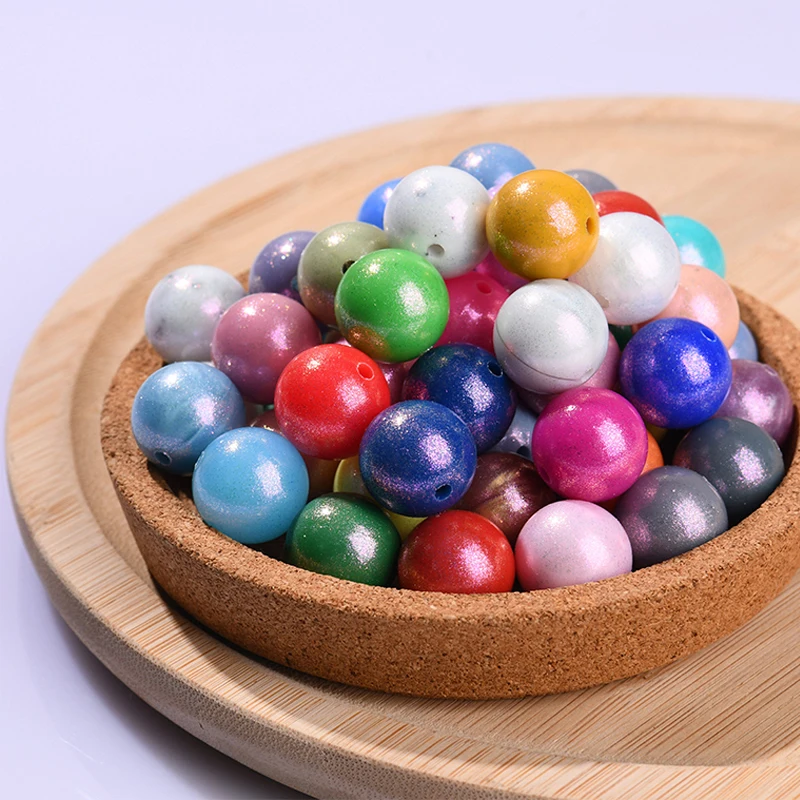 Hot Sale Diy Bulk Focal Silicon Bead Soft Material Chewable Round Silicone Beads