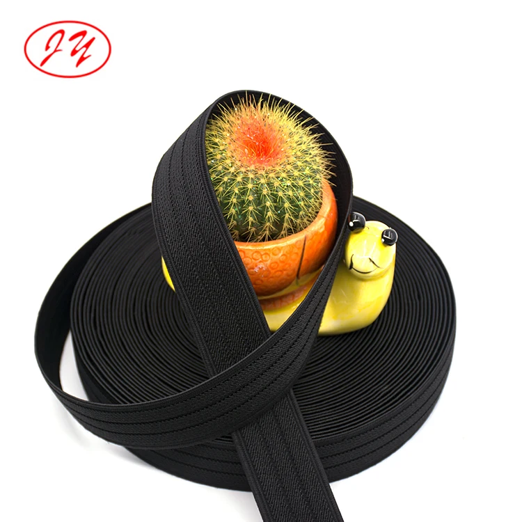 Elastic Webbing Tape 1 Inch Wide Knit Spool Heavy Stretch High Elasticity Band Polyester Woven Webbing