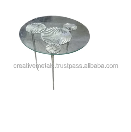 
American Style Round Coffee Table Designer Metal Coffee Table Living Room Table round metal aluminum top 
