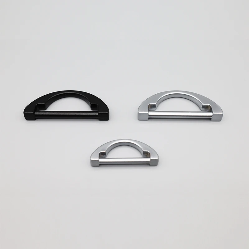 D Metal Half Ring Buckle 25mm Size Belt with D Key Chain Alloy Zinc Buckle for Bags Garments Horseshoe Buckle Accessories