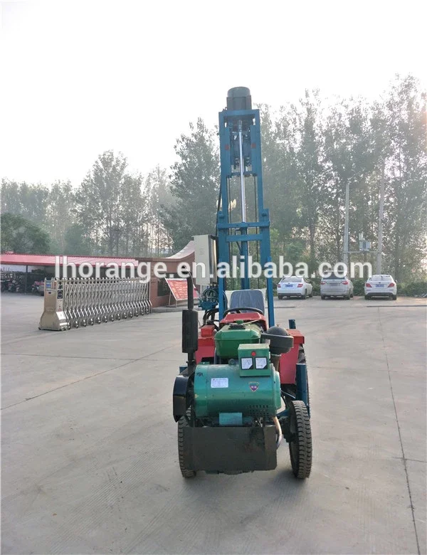 
Four-wheel 30HP tractor Diesel Engine Tractor Mounted Water Well Drilling Rig 
