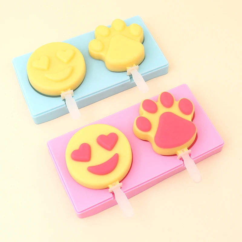 Smiley Cat Claw Spot Cheese Stick Mold BPA-Free Food Grade Silicone Creative DIY Ice Cream Cover for Cake Household Use