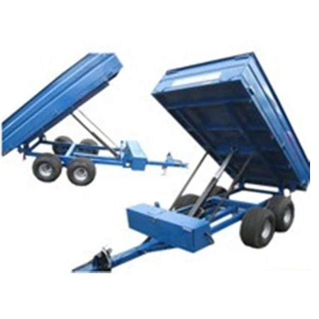 
hydraulic dump trailer single axle four wheel ATV trailer 2000kgs 3000kgs 