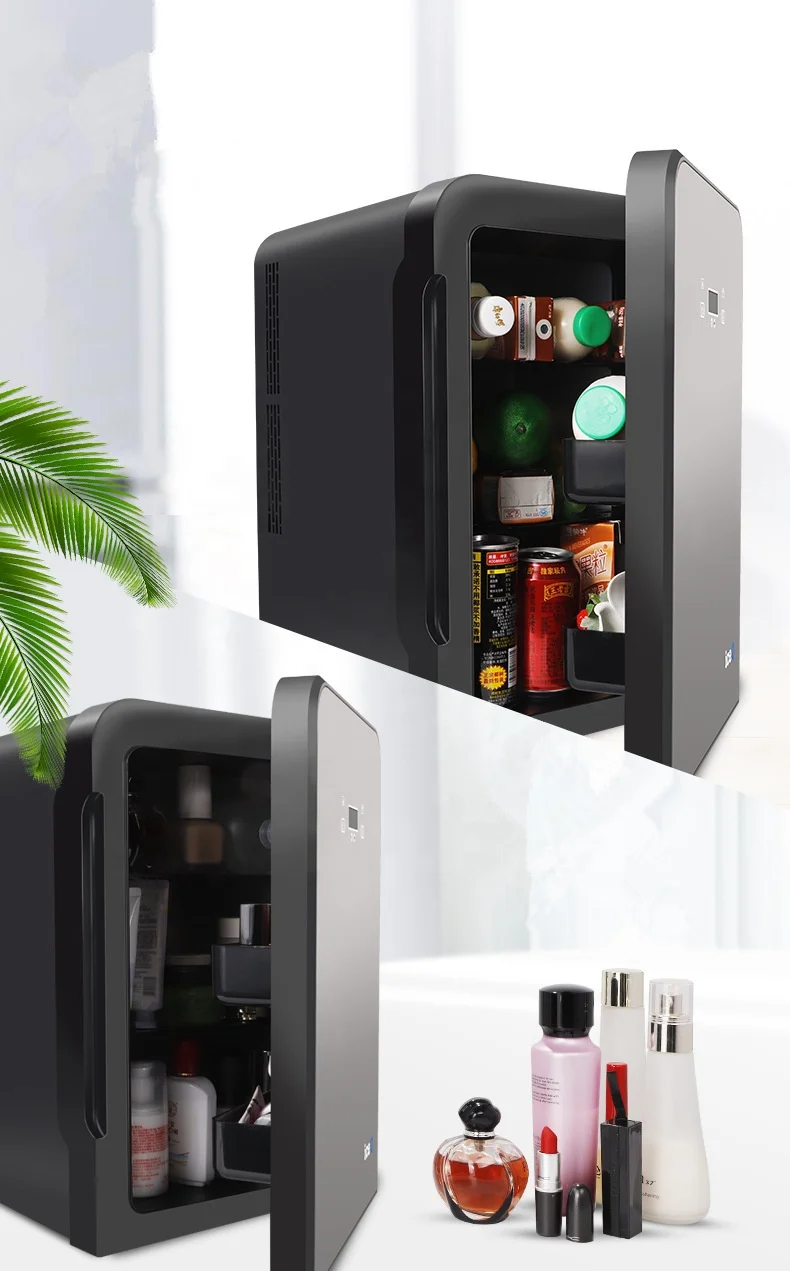 Hotel Mini Bar Fridge Makeup Refrigerator Small Mini Fridge with Mirror