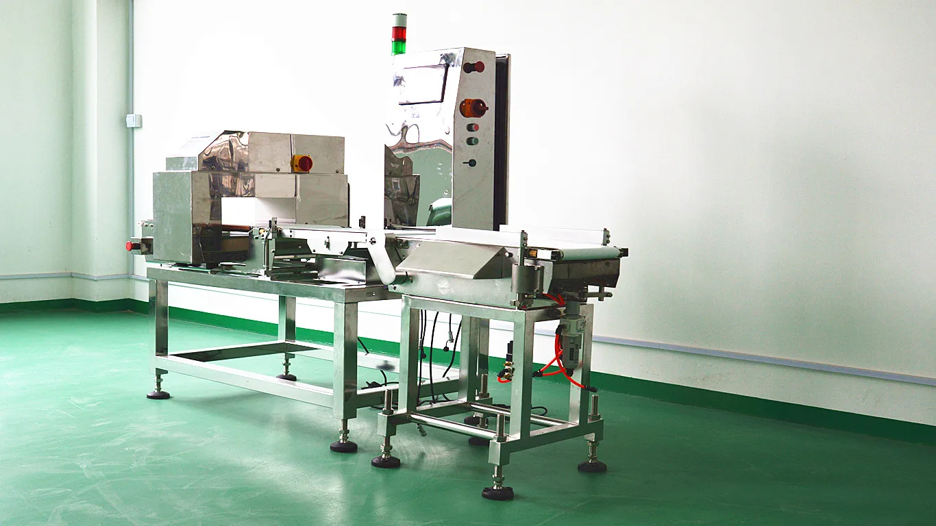 High Speed Automatic Belt  Conveyor Measuring Food Pouch Bag Weight Check Weigher Scale