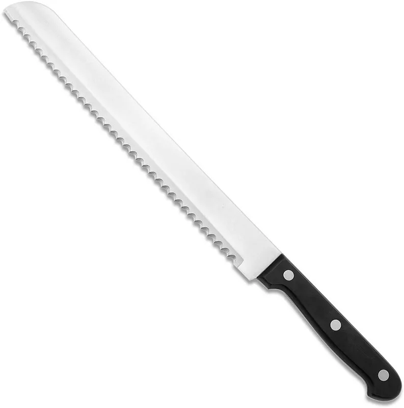 Chef Serrated Bread Knife For Home Kitchens Bread Knife 10 Inch Black