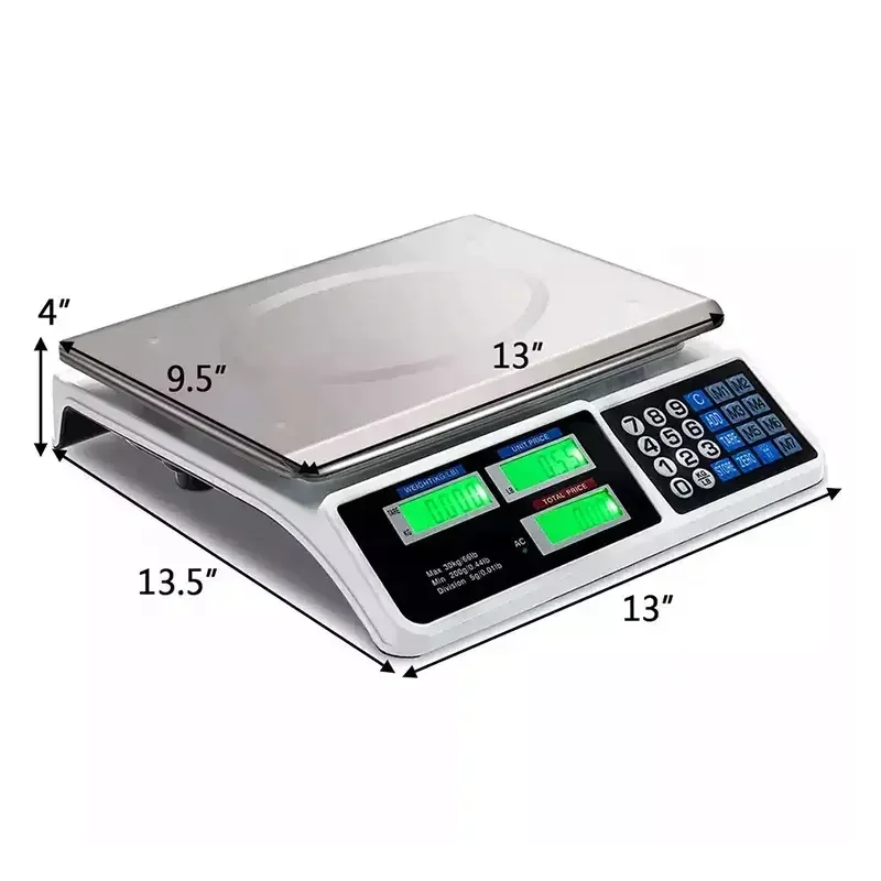 LCD Digital 40kg Electronic Food Weighing Digital Counting Scale for Supermarket Household