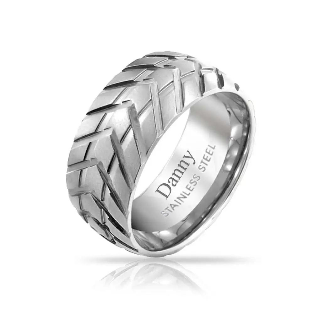 Серебряные мужские кольца SKA ювелирные изделия для механического автомобиля протекторная лента кольцо мужчин нержавеющая сталь 8