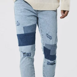 wholesale OEM LOGO style  High Waist Fashion Stretch Pocket Denim Jeans Flare Jeans for men