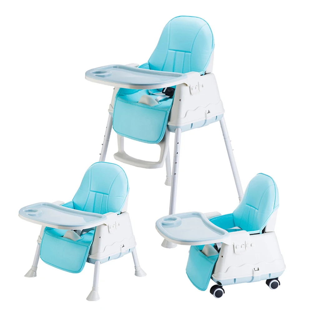 
Multifunction plastic baby feeding chair adjustable for dining 
