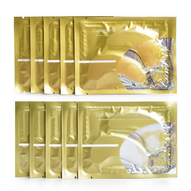 Eyemask Dark Circles Remove Anti-Aging Eye Gel Pads Crystal 24k Gold Collagen Eye Mask Patches Under The Eye