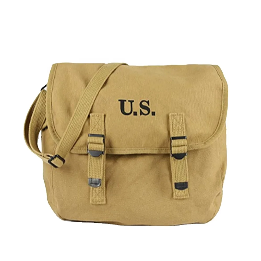 WW2 US M1936 Musette Bag Field pack Canvas Tactical Backpack with Shoulder Strap combat bag
