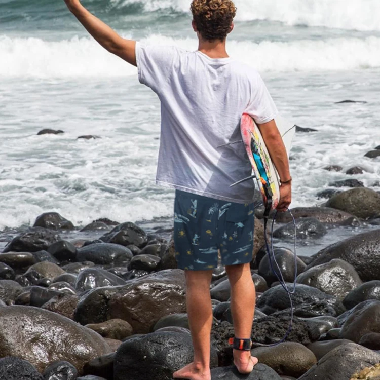 Custom Boardshorts 4 Way Stretch Board Shorts for Men 50 OEM Service Adults Customized Logo Printing Beach Wear Man Not Support