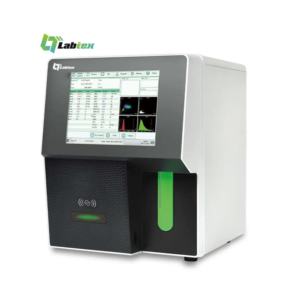 LABTEX 5-part hematology analyzer portable blood test machine 5 diff hematological analyzer