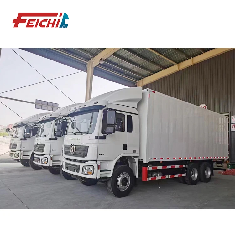 SHACMAN L3000 6X4 метров 8X4 грузовой прицеп для мяса продуктов питания или грузовых перевозок РЕФРИЖЕРАТОРНЫЙ полуприцеп продажи