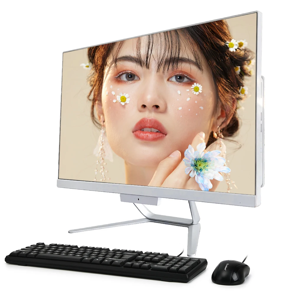 Hot i3 3120 8G RAM 256GB SSD Desktop 23.8 Inch Gamer Camera Microphone BT 4.0 Aio Led Ips All-In-One All In One Computer Pc