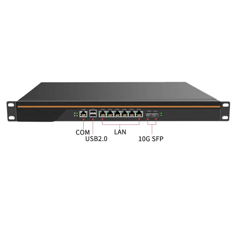 Intel Atom C3558/C3758 Pfsense Firewall Appliance Computer with 6LAN 10GSFP 2USB3.0 DDR4 in Stock