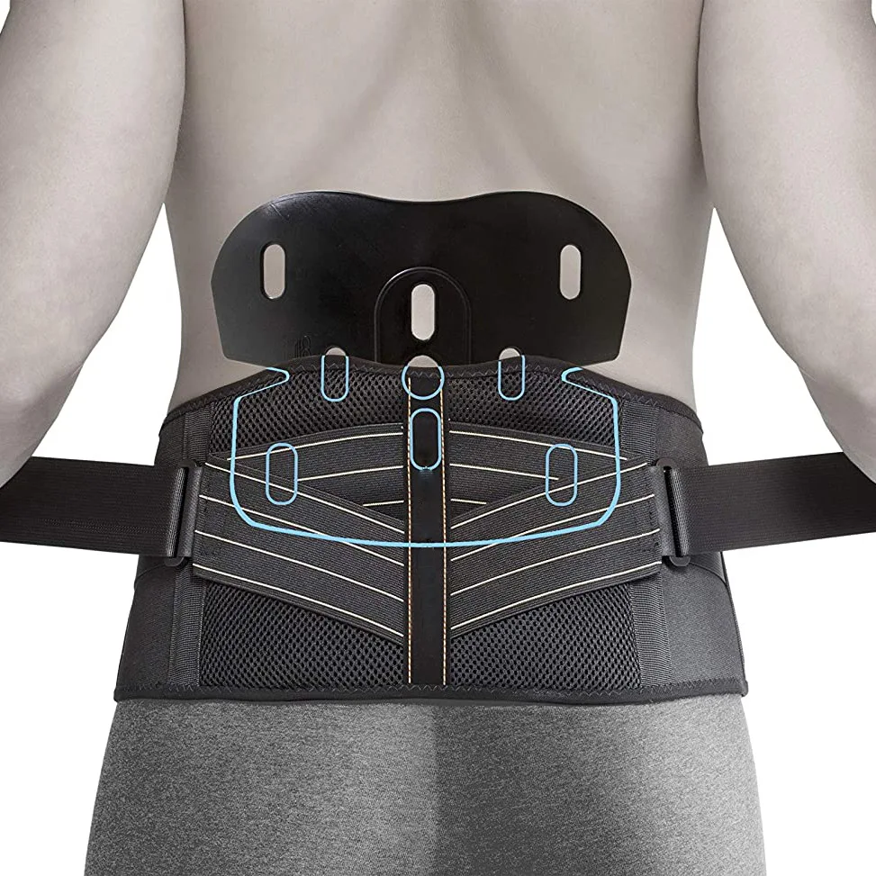 Wholesale Waist Trainer Exercise Abdominal Belt Waist Adjustable Dimensions Elastic Mesh Steel Plate Protection
