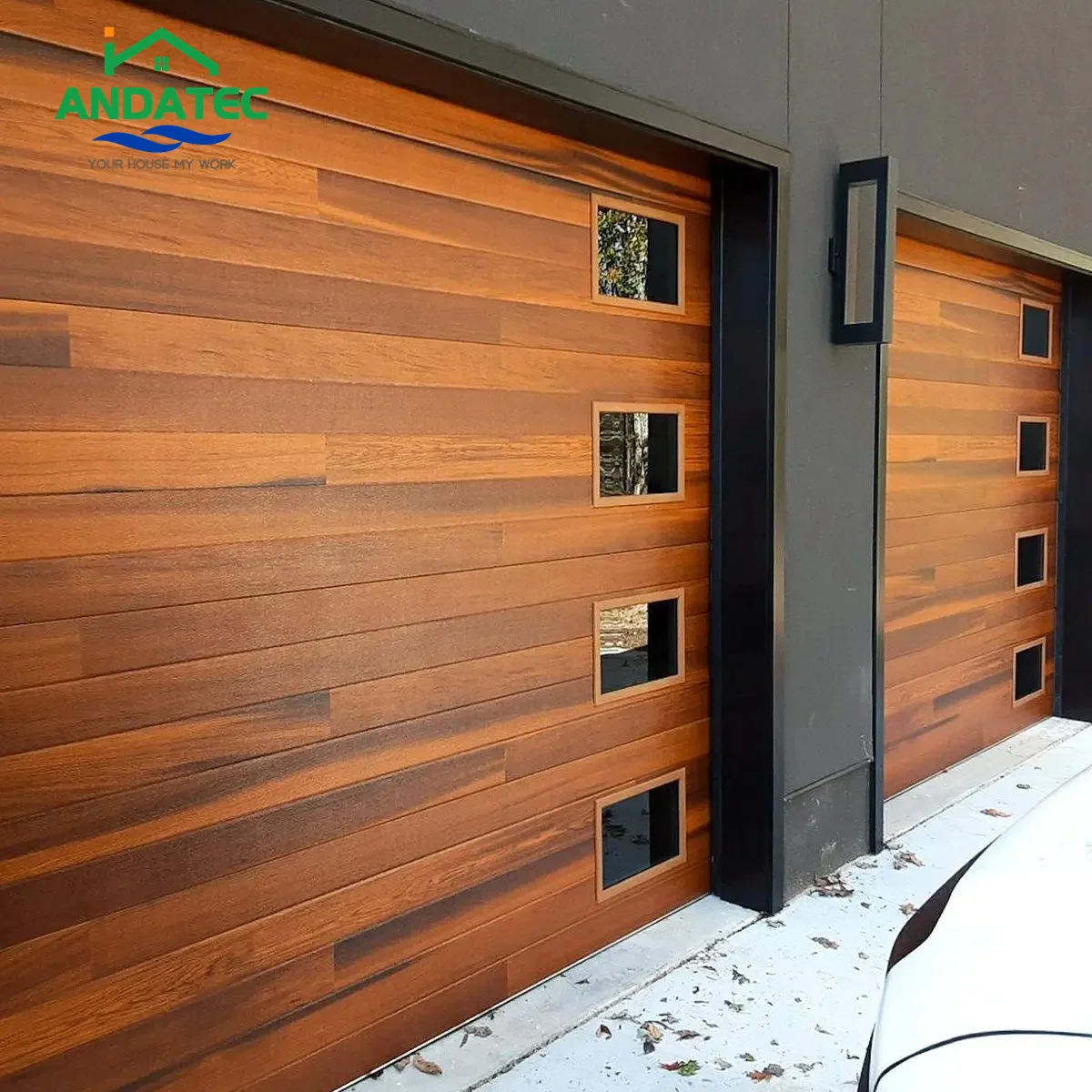 Sectional Garage Door Modern Electric Horizontal Aluminum Sliding Automatic Garage Door With High Standard