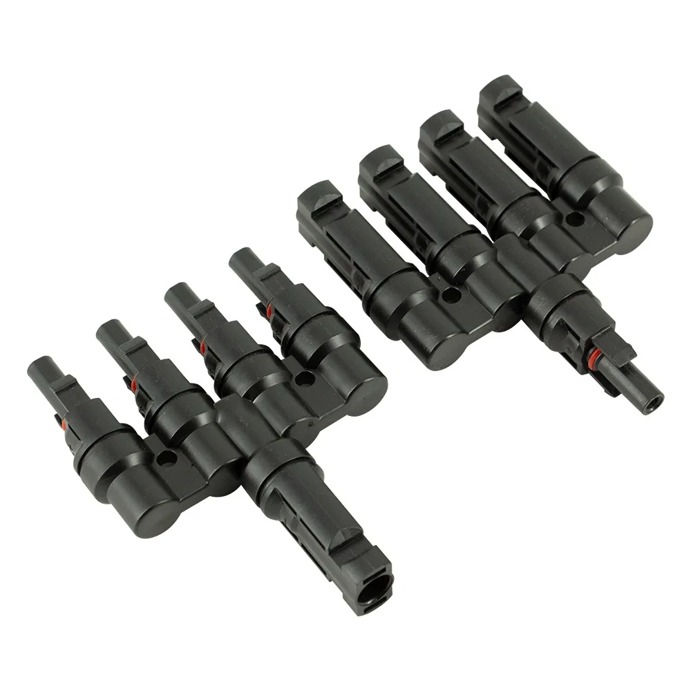 Waterproof Dc Solar T and Y Branch Contactors PV Solar Panel Wire Connector
