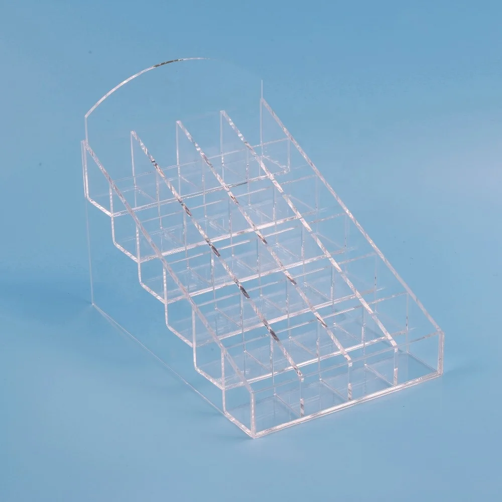 Hot Sales Clear acrylic plastic makeup holder acrylic nail polish organizer