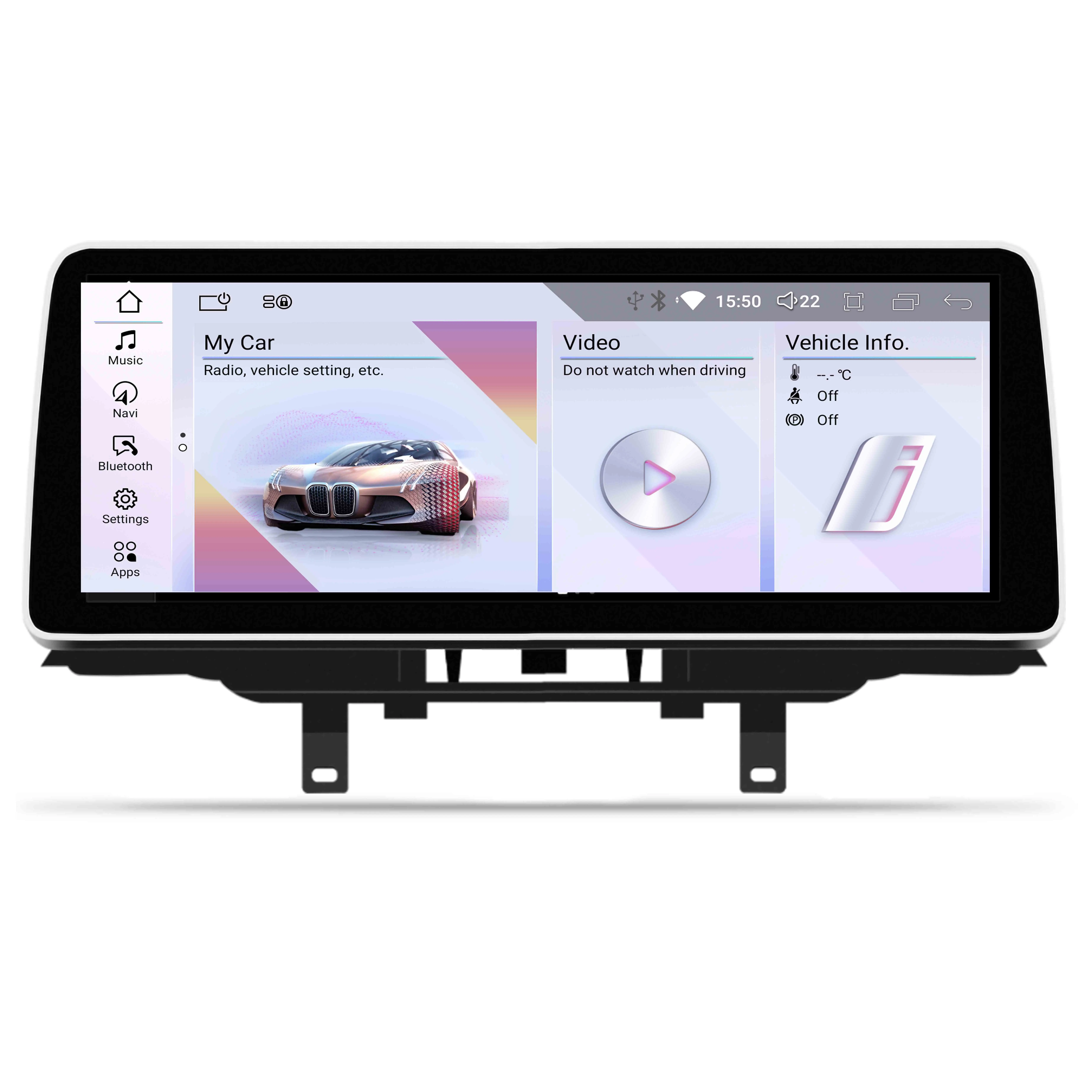 YZG 12.3 Inch 1920x720 8+64GB Head Unit Upgrade F30 android for BMW F30 F31 F34 F35 F32 F33 F36 2013 2014 2015 2016 NBT